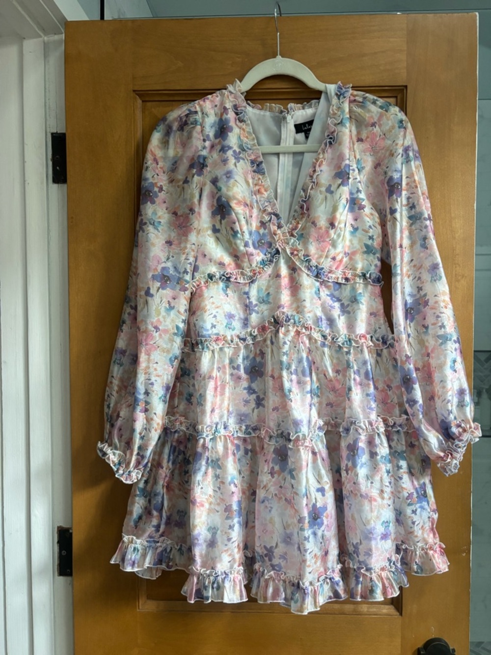 Exquisitely Adorable Multi Floral Tiered Ruffled - Picture 4 of 7